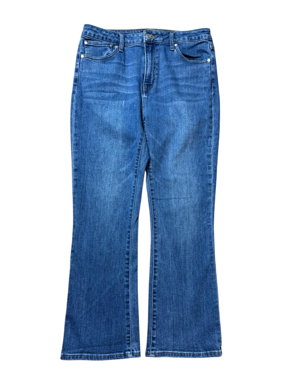 Quince Stretch High Rise Kick Flare Jeans size 31x28